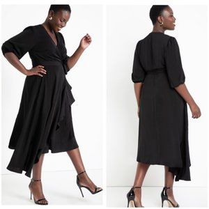 Eloquii Wrap Asymmetrical Hem Dress Size 22